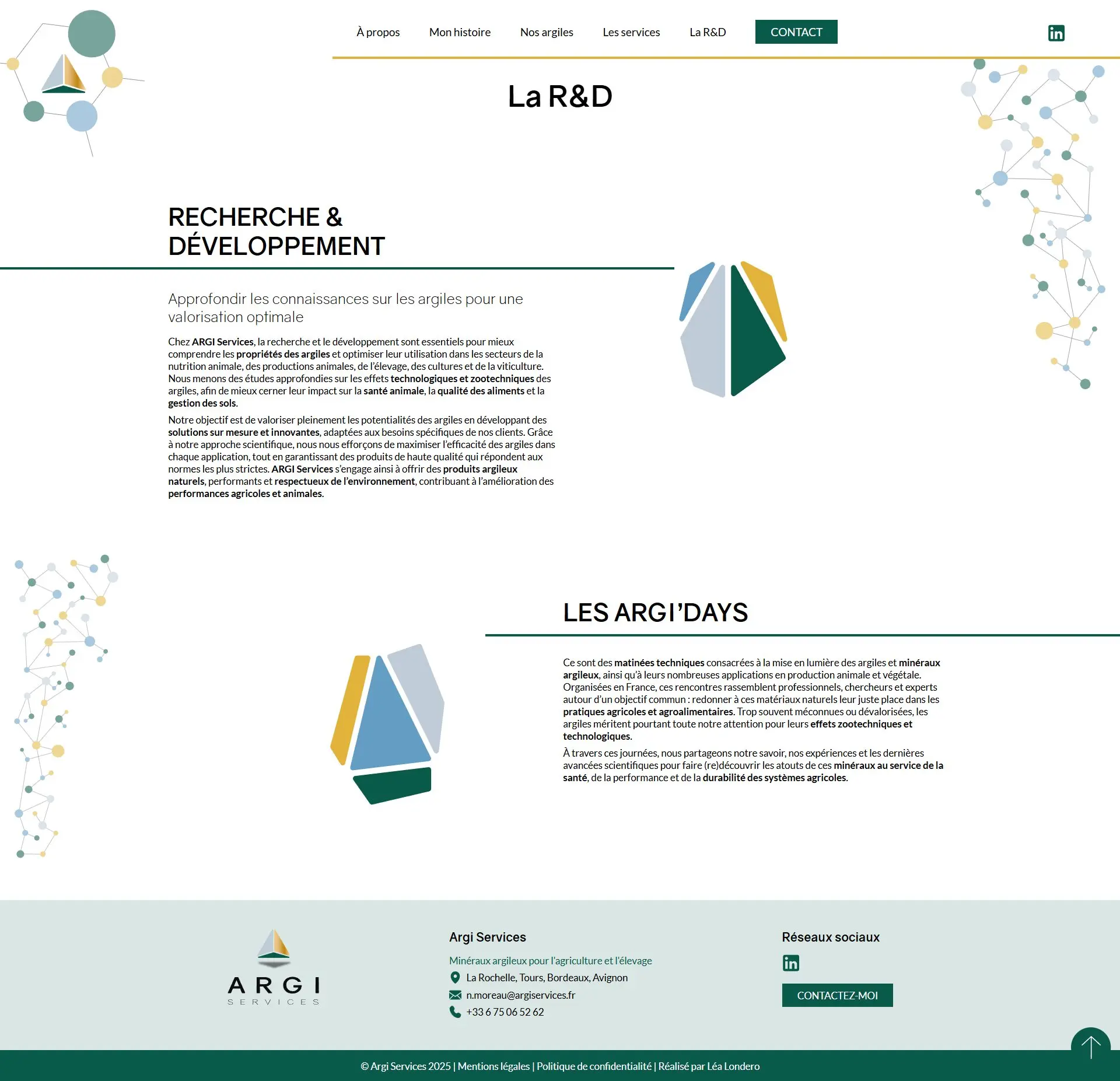 Argi services - page r et d